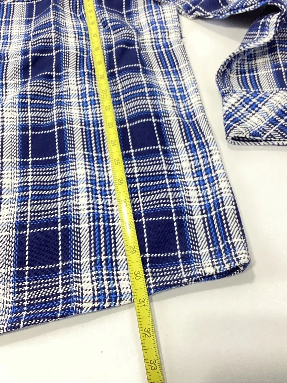 Pacific Trail Men's Blue Plaid Button-Up Shirt Shacket XL NWT Cotton - Picture 5 of 7